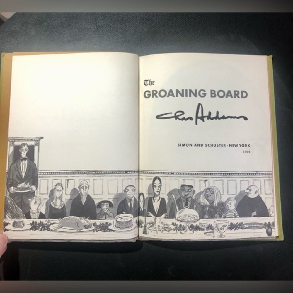 Vintage The Addams Family Comic Hardcover The Groaning Board by Chas Addams